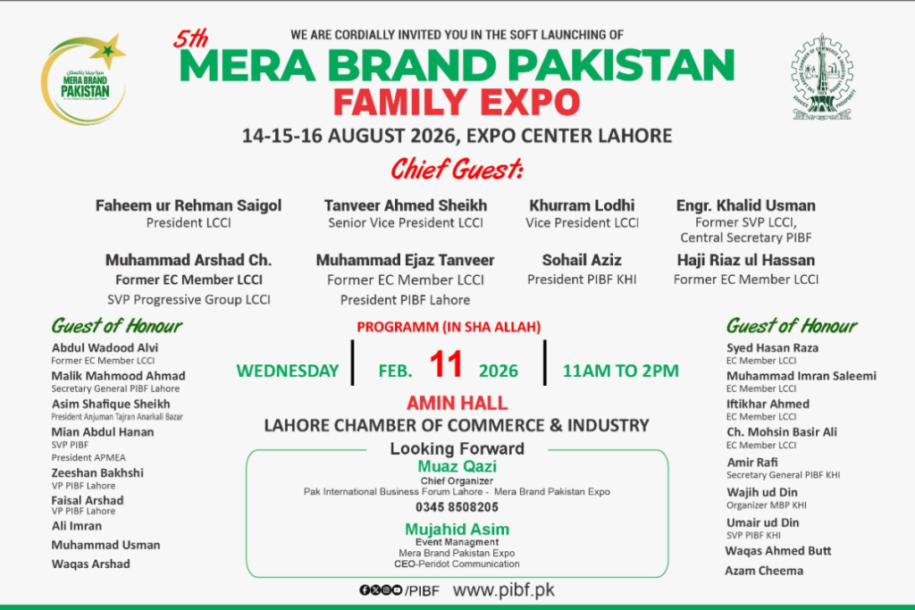 Soft Launching of Mera Brand Pakistan: A Prelude to the 5th Event at Lahore Expo 2026