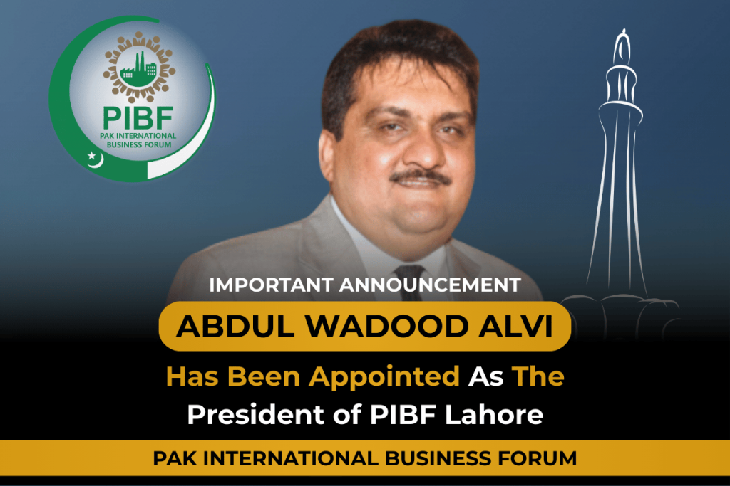 Abdul Wadood Alvi Appointed President of PIBF Lahore