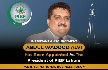 Abdul Wadood Alvi Appointed President of PIBF Lahore