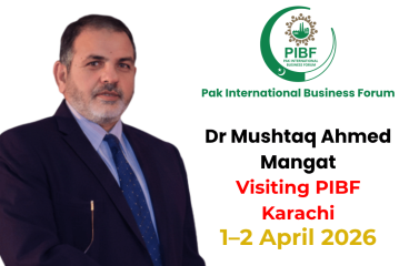 Dr Mushtaq Ahmed Mangat PIBF Karachi Visit