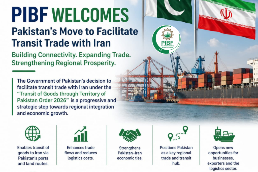 Transit of Goods through Territory of Pakistan Order 2026